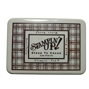Stampin Up Close To Cocoa Water Based Acid Free Non Toxic Ink Pad
